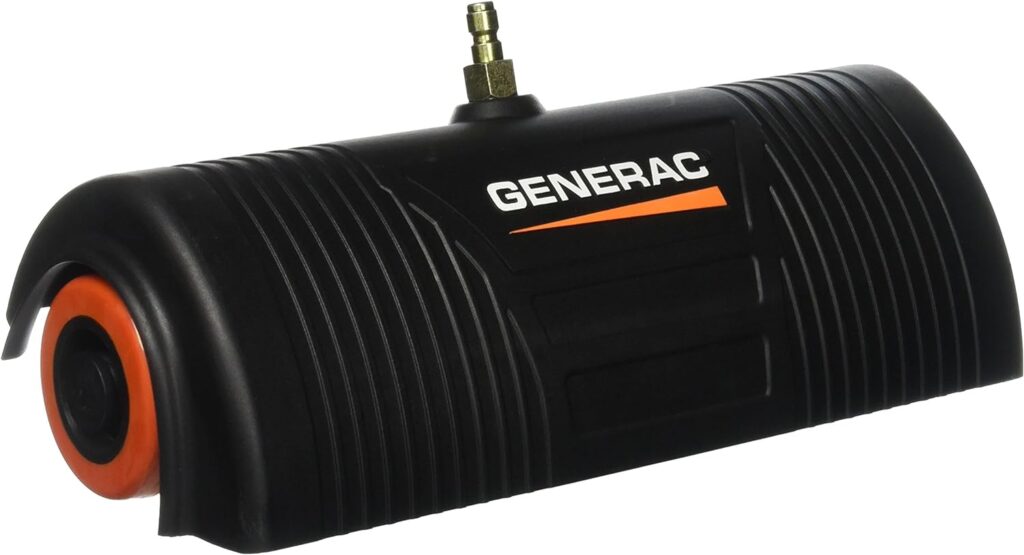 Generac 6133 12-Inch Power Broom for Gas Pressure Washers, 4 High Pressure Nozzles, Cleans Decks, Patios, Walkways, Compatible with 4000 PSI