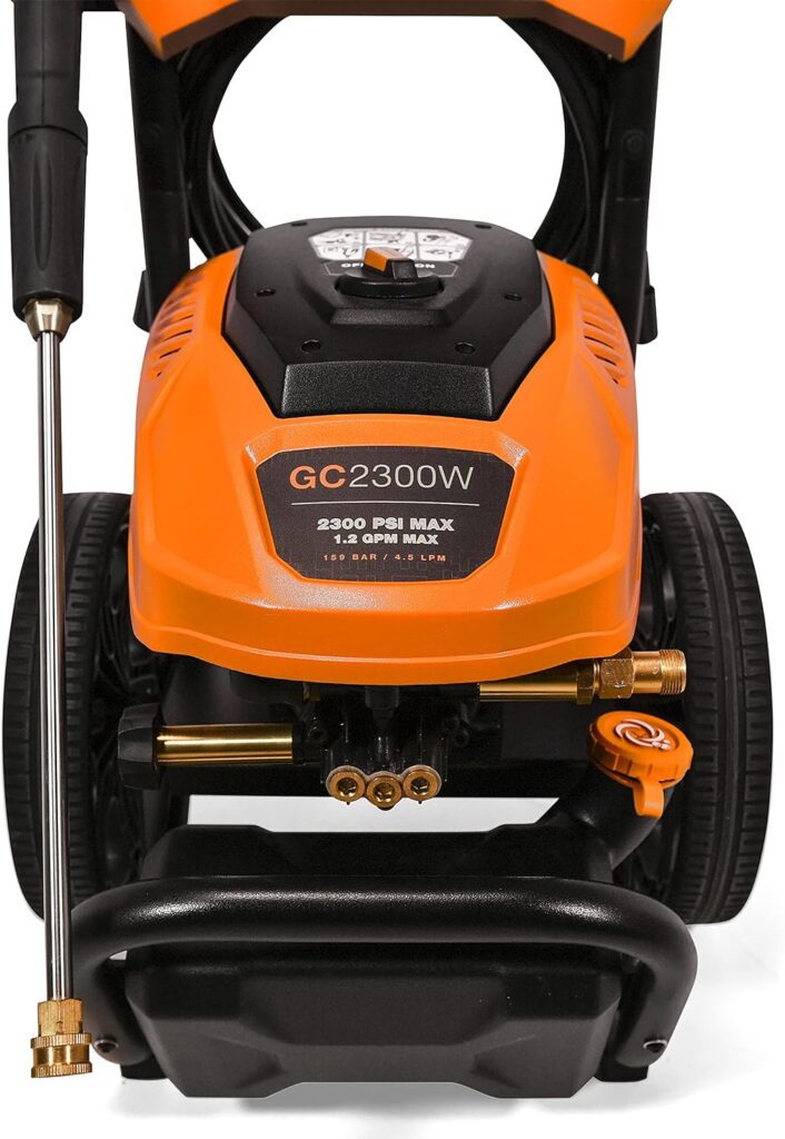 Generac 8888 2700 PSI 1.2 GPM Electric-Powered Residential Pressure Washer, 50-State